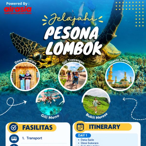 Jelajahi Pesona Lombok Itinerary